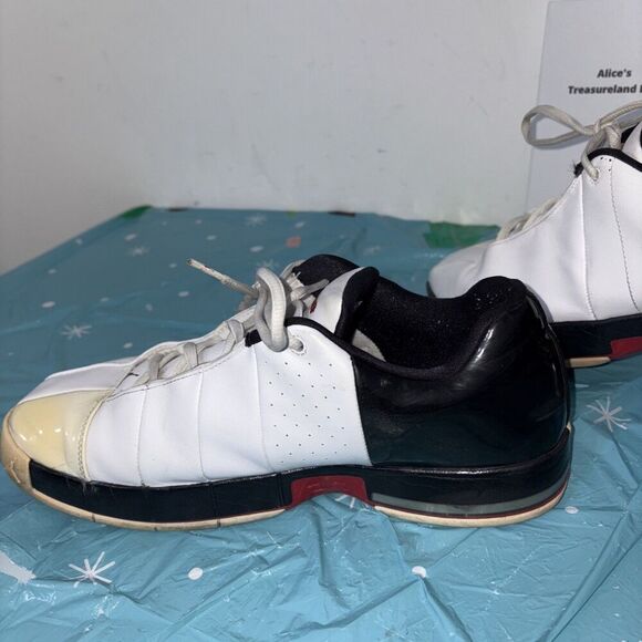 Air‎ Jordan Team Elite II White/Varsity White Red Black Sz 13 model 310011-130 main image 6